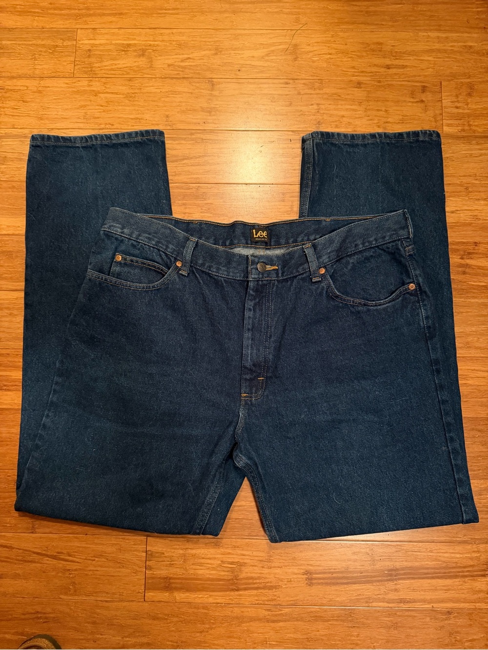Lee Vintage Dark Wash Denim Jeans Size 42x34 - Picture 1 of 4